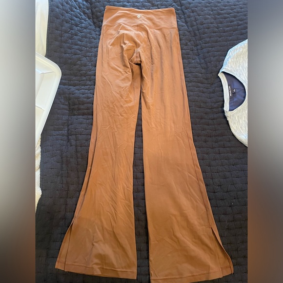 Lululemon groove high rise flare pants with split hem - Picture 2 of 4